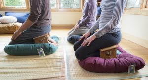 Kneeling Meditation Bench on Sitting mats